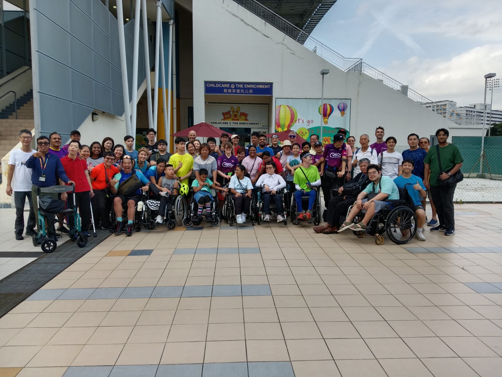 Community group training at Jurong West Stadium every Saturday