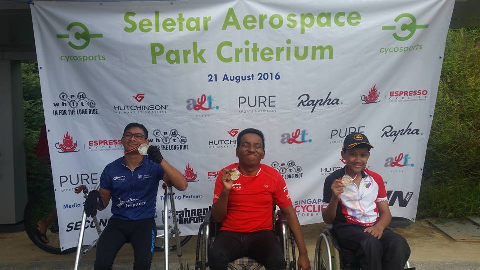 First Ever Handcycle Criterium Race in Singapore