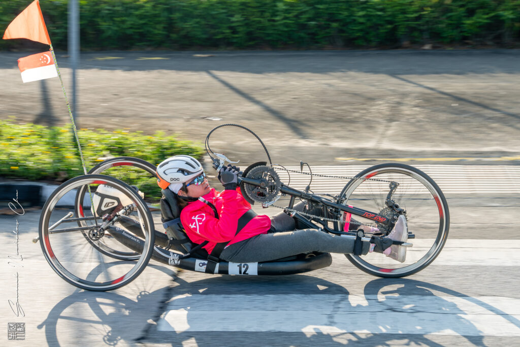 Handcyclist Amanda Mok