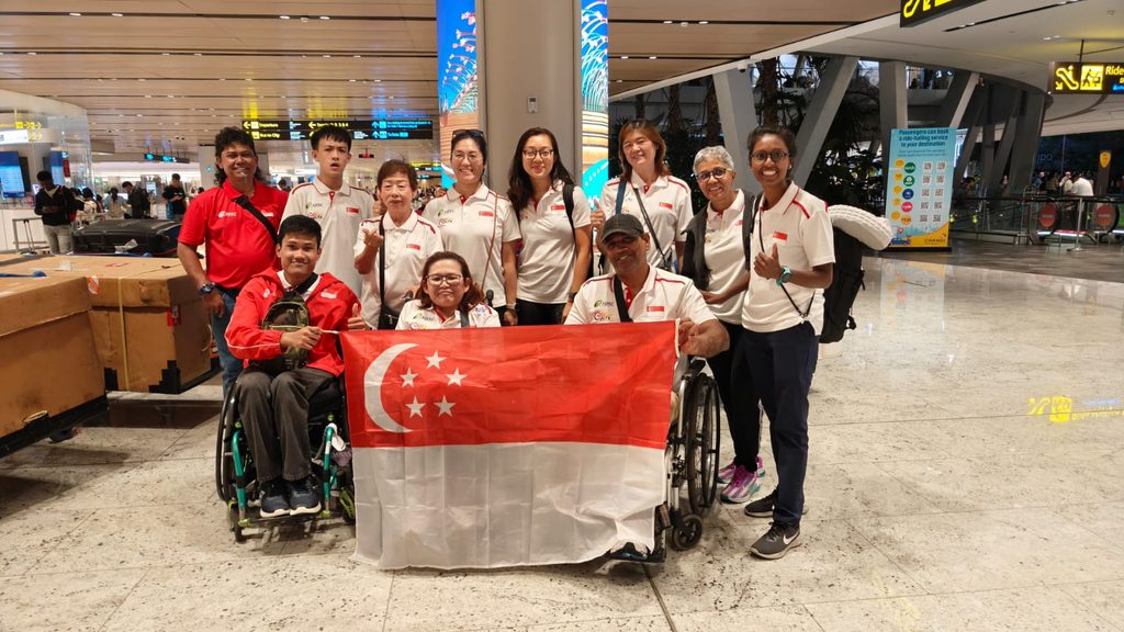 Coach Yvette Sending off the High Performance (Development Program) Athletes at the Airport